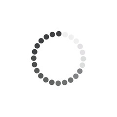 Loading icon. Video data load. Loading bar progress icon. Download progress. Loading status. Vector