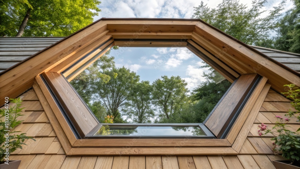 Aufkleber a skylight frame designed with sustainability in mind constructed from composite materials featuring