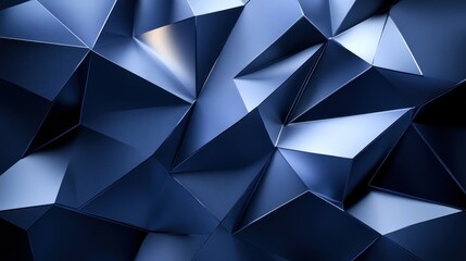 Obraz premium An abstract futuristic background blending smooth gradients and sharp geometric shapes, symbolizing advanced computer technology and modern business innovation