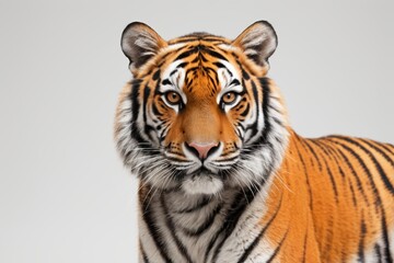 there is a tiger that is standing in the snow