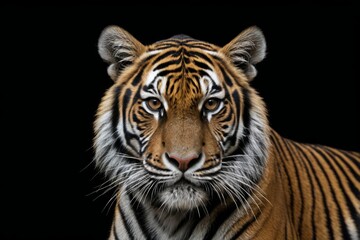 Naklejka premium there is a tiger that is looking at the camera