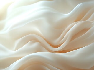 Soft, flowing beige fabric texture.