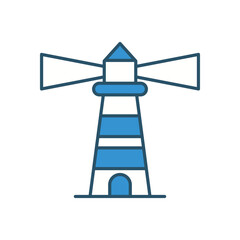 Lighthouse  vector icon stock illustration