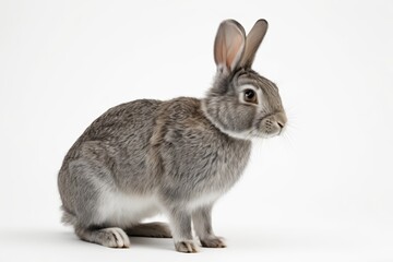 there is a rabbit that is sitting on a white surface