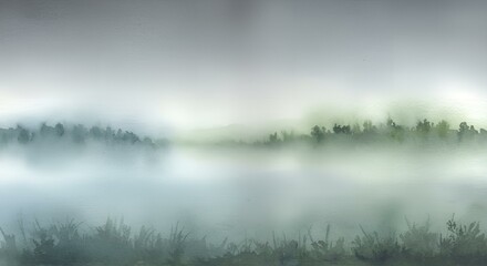 Fototapeta premium misty morning in the forest