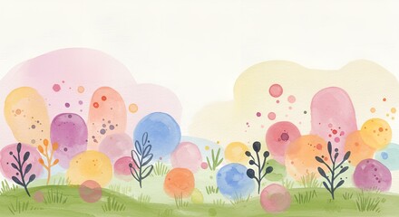 Naklejka premium background with flowers