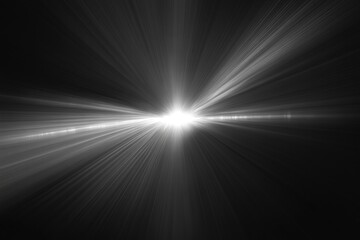 Obraz premium Abstract Black and White Light Rays Burst Background High-Resolution Digital Image for Design Projects