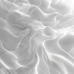 Obraz premium Abstract flowing white waves background.
