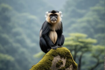 Obraz premium there is a rabbit that is sitting on the floor looking at the camera