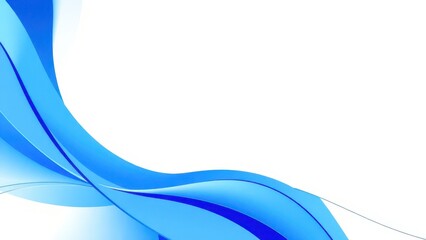 abstract blue wave background with white background,