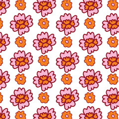 seamless background with flowers