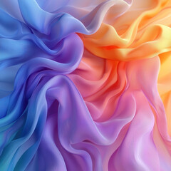 Obraz premium Abstract colorful pastel swirl fabric texture background.