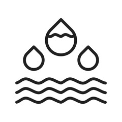 Humidity icon vector image. Suitable for mobile apps, web apps and print media.