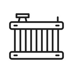 Radiator icon vector image. Suitable for mobile apps, web apps and print media.