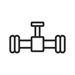 Valve icon vector image. Suitable for mobile apps, web apps and print media.