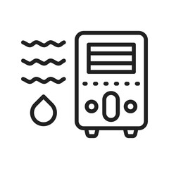 Air Humidifier icon vector image. Suitable for mobile apps, web apps and print media.