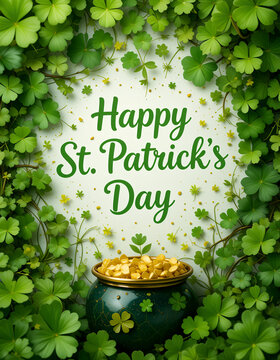 st patricks day greeting card