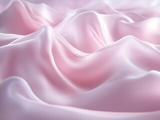 Abstract pink silk waves, fabric texture.