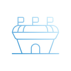 Stadium  vector icon stock illustration