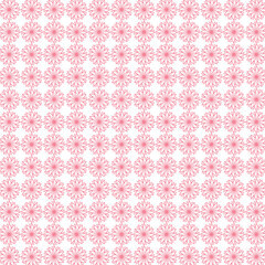 seamless pattern with pink flowers