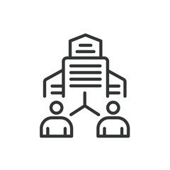 B2C, icon in line design. B2C, business to consumer, customer marketing, direct selling, customer relationship, retail marketing, online store on white background vector. B2C editable stroke icon