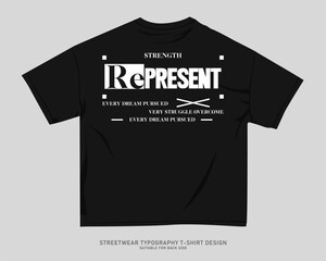 Urban T-shirt Design for Print on Demand. Streetwear T-shirt Design Vector, Typography Quotes Graphic T shirt for Print, Street Style. Merch Design, Clothing Design, Simple Graphic Tee Shirt