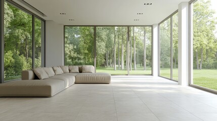 Fototapeta premium Modern Architectural Interior with Natural Light