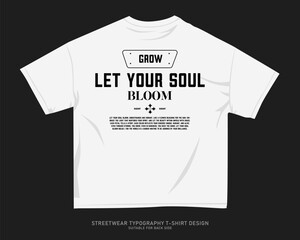 Urban T-shirt Design for Print on Demand. Streetwear T-shirt Design Vector, Typography Quotes Graphic T shirt for Print, Street Style. Merch Design, Clothing Design, Simple Graphic Tee Shirt