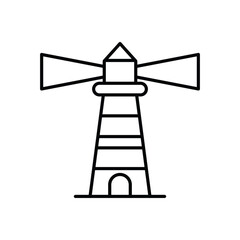 Lighthouse  vector icon stock illustration