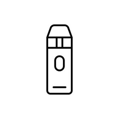 Vape liquid outline icons, minimalist vector illustration ,simple transparent graphic element .Isolated on white background