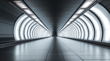 Naklejka premium Sleek Modern Architecture with Dramatic Lighting Effects