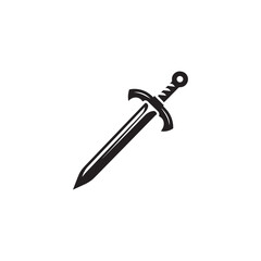 Sword icon vector symbol design art illustration