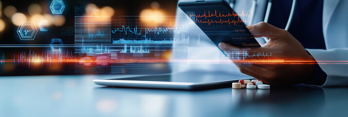 streamlining processes and work with virtual processes in a hospital, digital patient files and cost revenue
