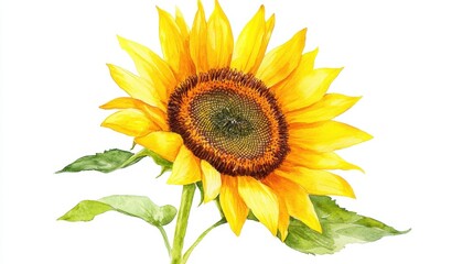 Obraz premium Watercolor style of Yellow sunflower background,abstract sunflower floral seamless pattern for rustic wedding design, thanksgiving decoration, scrapbooking,Elements,hand drawn illustration.