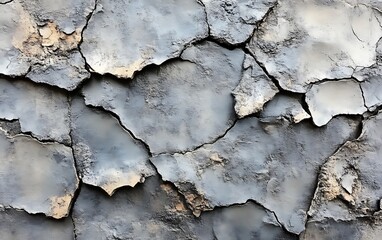 Cracked, dried, gray mud texture.
