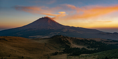 Popocatepetl sunset