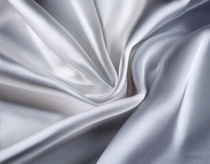 Obraz premium Abstract White Satin Silky Cloth for background, 