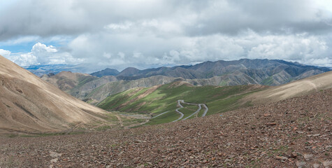Kya Wu Lha Pass, one of the best viewing platforms to see the Himalayas in Tibet.