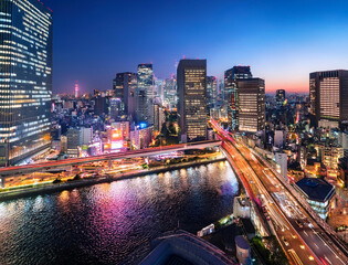 Fototapeta premium 都会の夜景