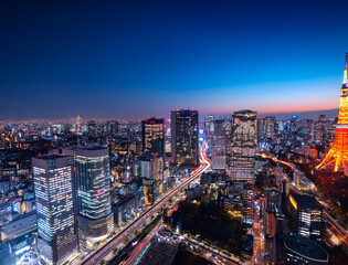 Obraz premium 都会の夜景