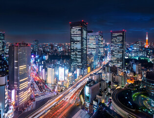 Obraz premium 都会の夜景
