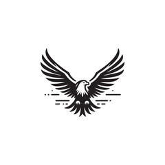 Eagle icon vector symbol design art illustration