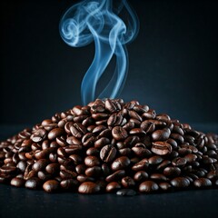 coffee beans in a cup