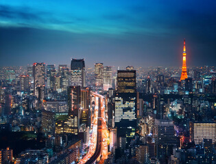 Obraz premium 都会の夜景