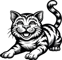 Obraz premium gatto che sorride