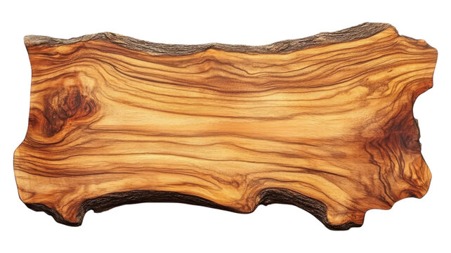 Beautiful natural olive wood slab showcasing intricate grain patterns, ideal for crafting and home decor in a rustic setting.