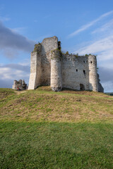 Medieval gothic Mirow Castle located on the Polish Jurassic Highland, Mirow, Poland