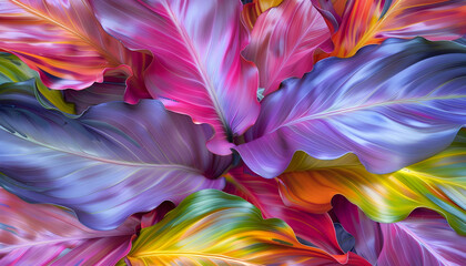 Vibrant Tropical Leaf Illustration