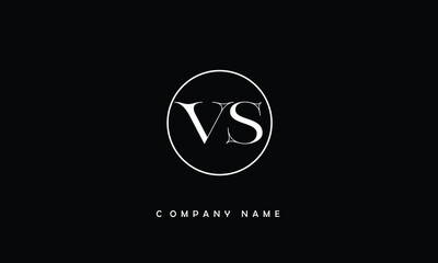 VS, SV, V, S Abstract Letters Logo Monogram