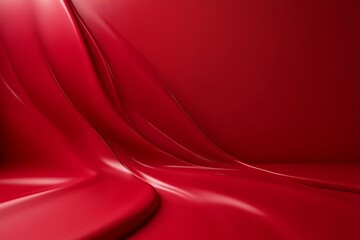 Abstract red wavy background.